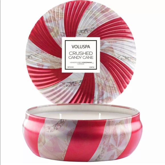 Voluspa CRUSHED CANDY CANE Candle Flawed - Picture 5 of 5